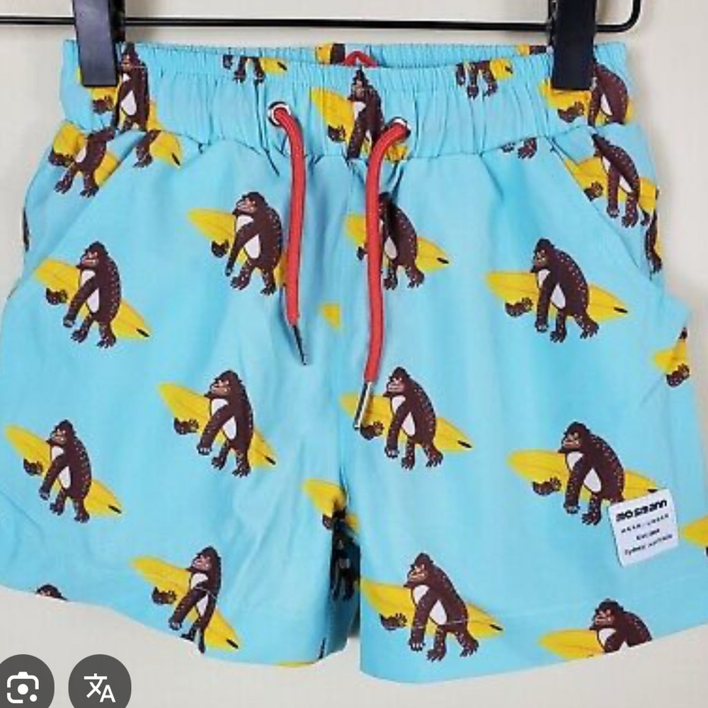 Mini me! Toddler to teen designer swim shorts Mosmann size 10